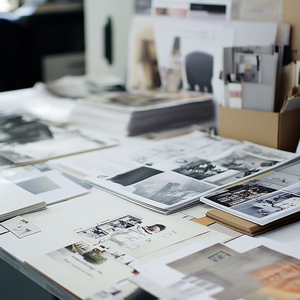 Proces przygotowania materiałów drukowanych